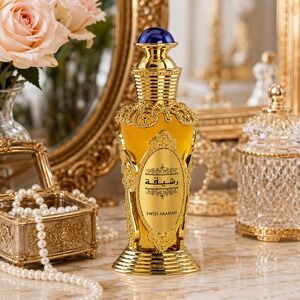 Swiss Arabian Rasheeqa Concentrated Perfume Floral Woody Gold Attar Boxed